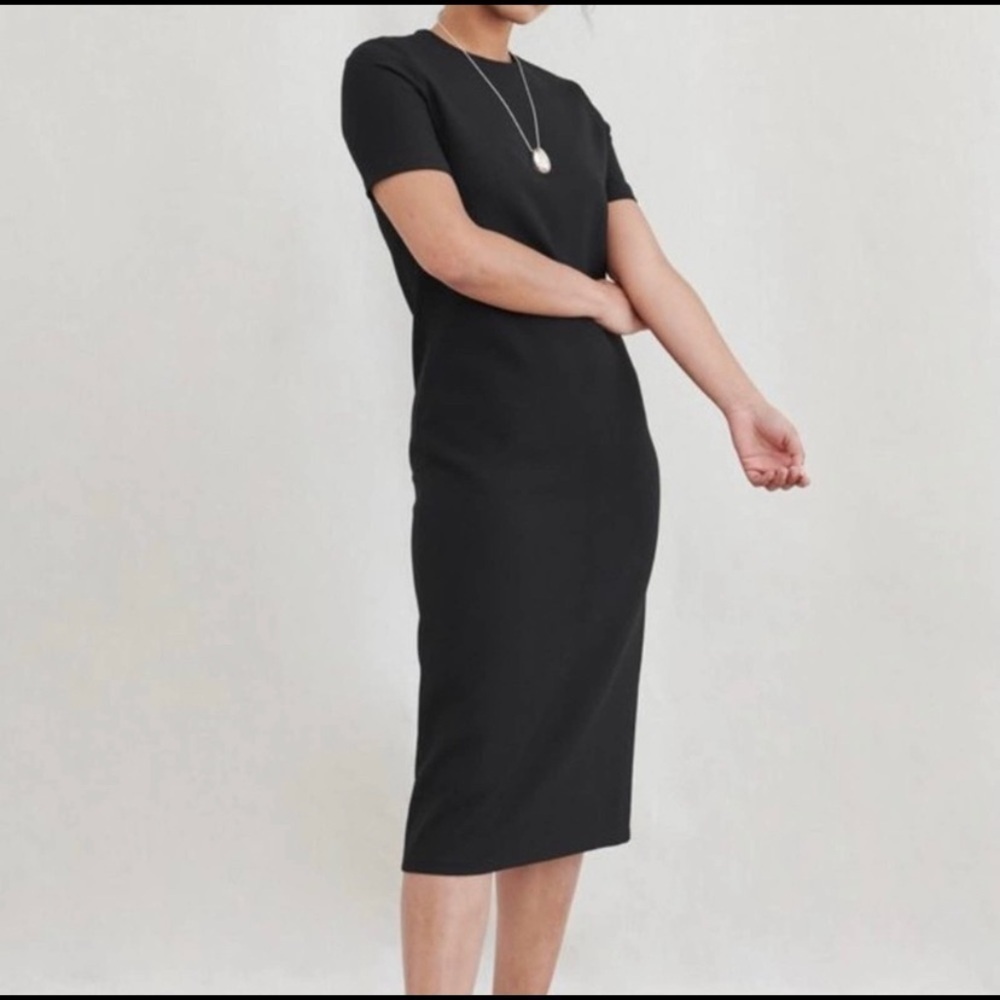 NWT Jenni Kayne Plume Black Midi Dress sz XS